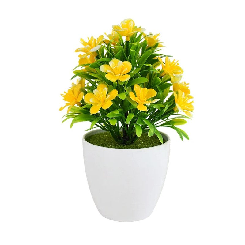 freesia plant in pot Yellow Freesia Artificial Plant