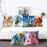 Cute Link And Zelda Pillow