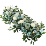 Artificial Blue And White Flower Garland