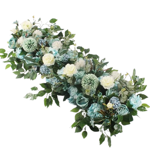 Artificial Blue And White Flower Garland