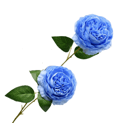 Artificial Blue Peony Branch