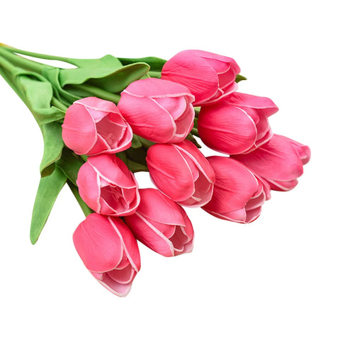 Artificial Dark Pink Tulips