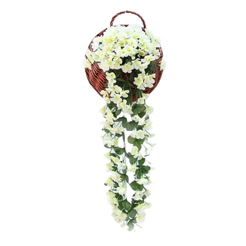 fake hanging plants amazon Artificial Flowers Bouquet Drooping Plant