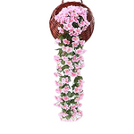 Artificial Light Pink Flowers Bouquet Drooping Plant