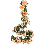 Artificial Orange Rose Garland