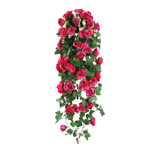 Artificial Pink And Red Roses Drooping Plant | Zelda Shop