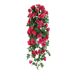 Artificial Pink And Red Roses Drooping Plant