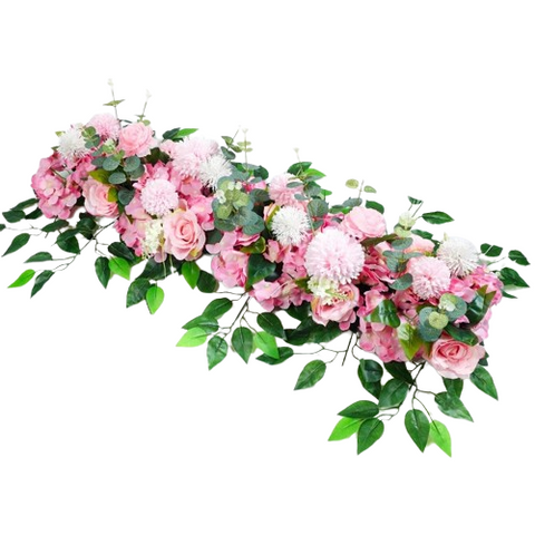 Artificial Pink Lady Banks Rose Garland