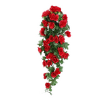 Artificial Red Roses Drooping Plant