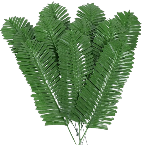 faux green palm plant leaf branch Artificial Sago Palm Leaves