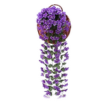 Artificial Violet Flowers Bouquet Drooping Plant