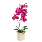 Artificial Violet Orchid Pot