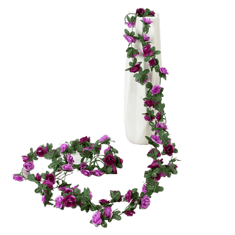 Artificial Violet Clematis Flower Garland