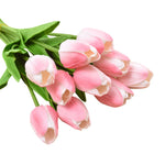 Artificial White And Pink Tulips