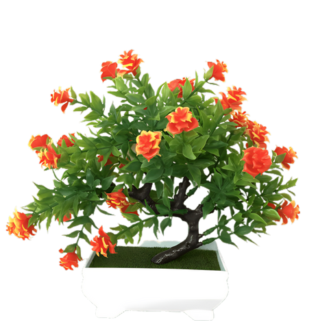 Artificial Azalea Bonsai Tree