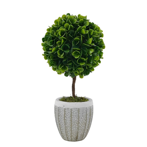 Artificial Green Buxus Pot