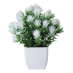 Artificial White Leucadendron Tree