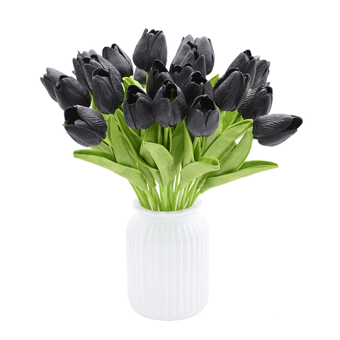 Artificial Black Tulips Bouquet