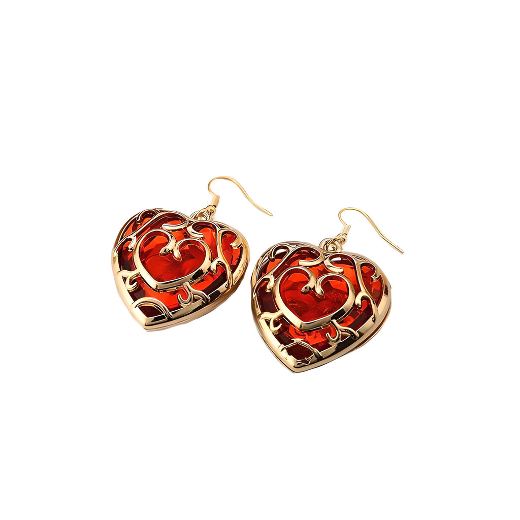 Legend Of Zelda Heart Container Earrings Zelda Shop