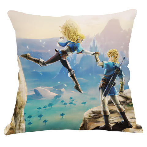 Link And Princess Zelda Pillow
