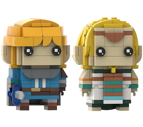 Link And Princess Zelda TOTK Lego