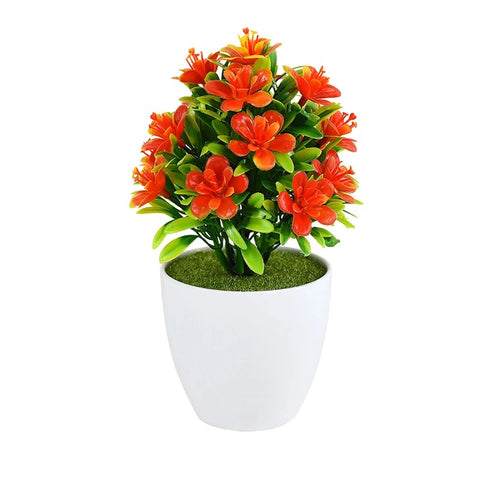 Orange Freesia Artificial Plant