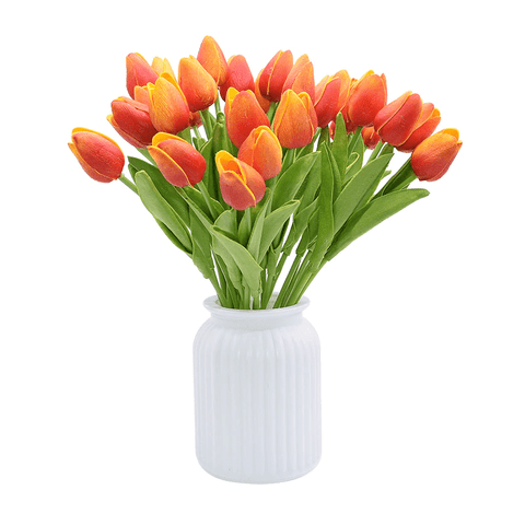 Artificial Orange Tulips Bouquet