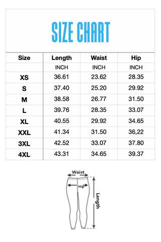 Zella leggings size outlet chart