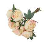 Artificial White Peony Bouquet