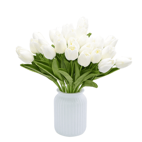 Artificial White Tulips Bouquet