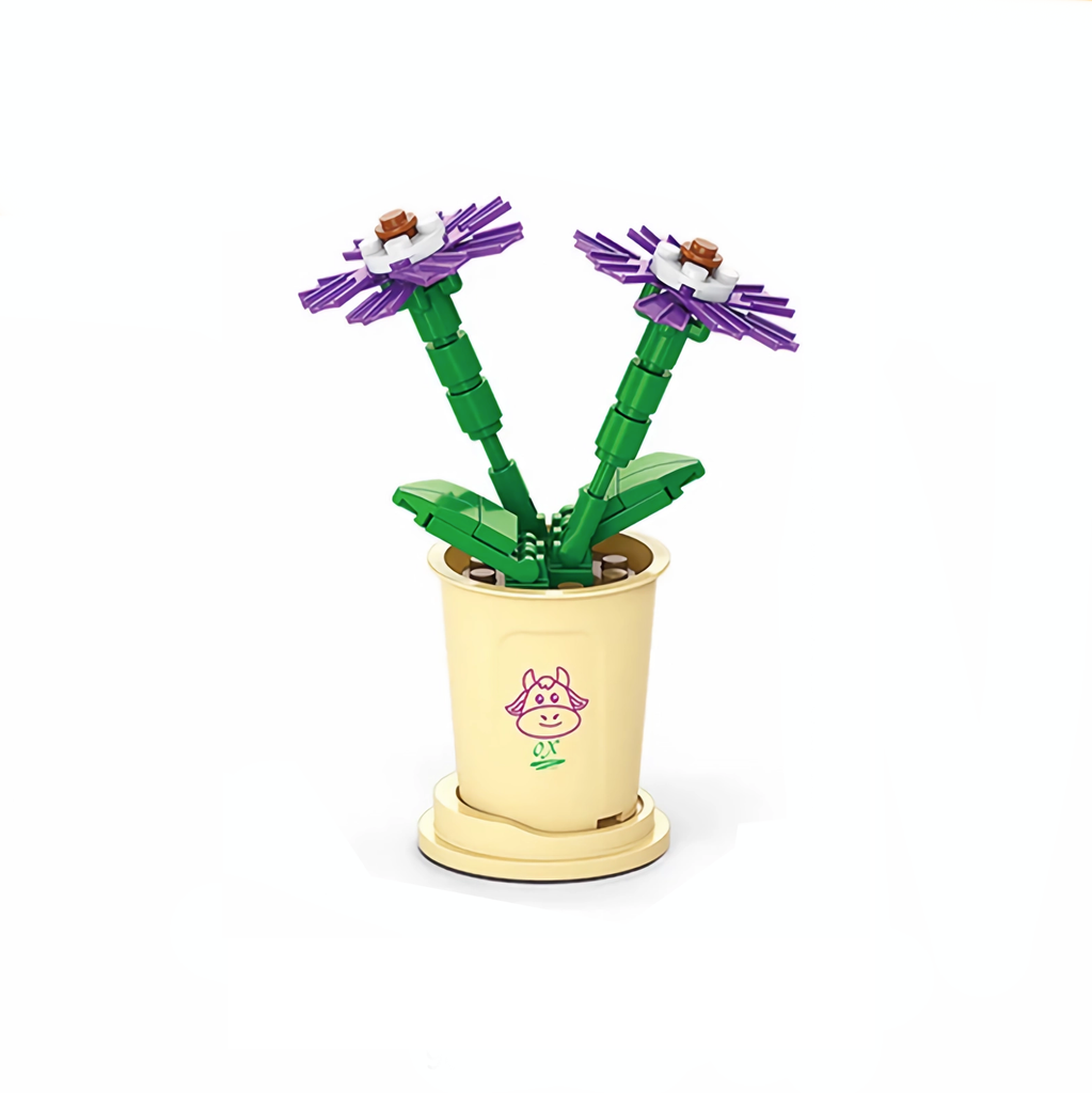 lavender lego flower White And Violet Flower Lego