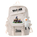 White Zelda Characters Backpack