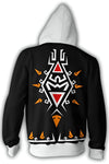 Zelda Black Zip-Up Hoodie