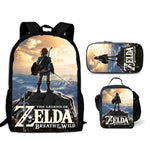 Zelda Hyrule Landscape Backpack Set