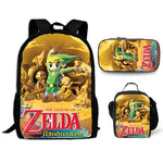Zelda Link Cartoon Backpack Set