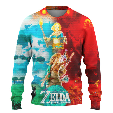 Zelda TOTK Characters Pullover