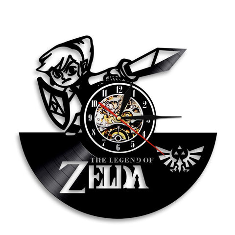 Zelda Wall Clock, Zelda gifts, Zelda wedding, Zelda vinyl, Zelda vintage