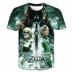 Link And Princess Zelda Realistic T-Shirt