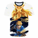 Link And Zelda Breath Of The Wild T-Shirt