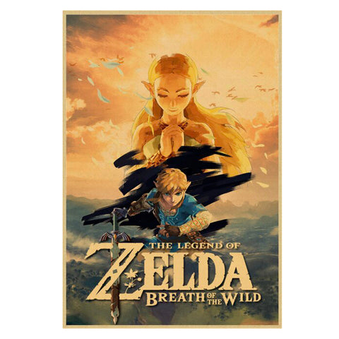 Princess Zelda And Link Poster