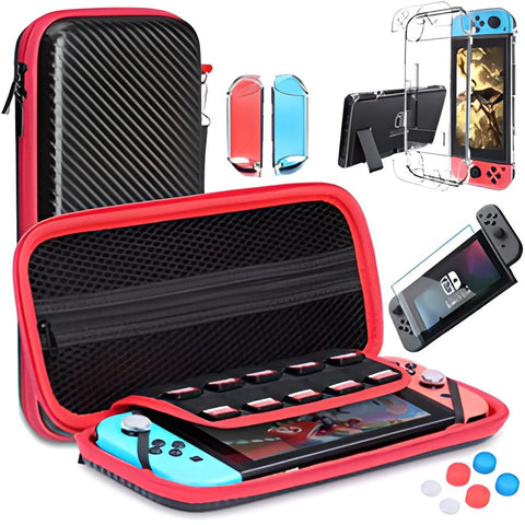 Red And Black Nintendo Switch Carry Case