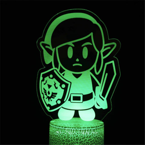 The Legend of Zelda Sheikah 3D Illusion Led Table Lamp 7 Color Change LED  Desk Light Lamp The Legend of Zelda gifts