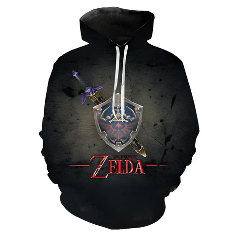 Zelda Sword And Shield Vintage Hoodie